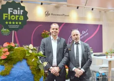 Marco van der Goes and Marcel Hoogendoorn with HouwenPlant, one of the biggest growers of (mostly) anthurium in the Netherlands. And one of the most sustainable ones, they eagerly pride themselves.